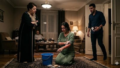 فتحت باب منزلي وانا احمل شوكلاته 