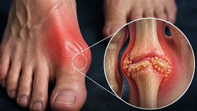 النقرس لا يبدأ دائمًا بالألم.. 5 علامات تظهر في القدمين لا تتجاهلها